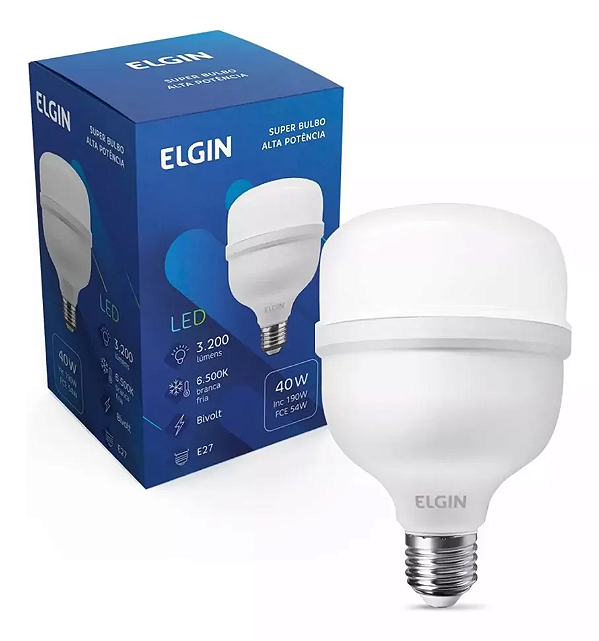 Lâmpada Bulbo 40w Super Led Bivolt E27 Branca Fria