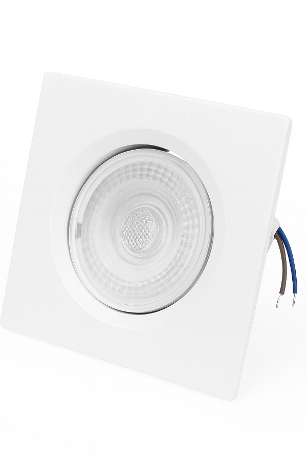 Spot Embutir Cob 3w Quadrado Bivolt Direcionável