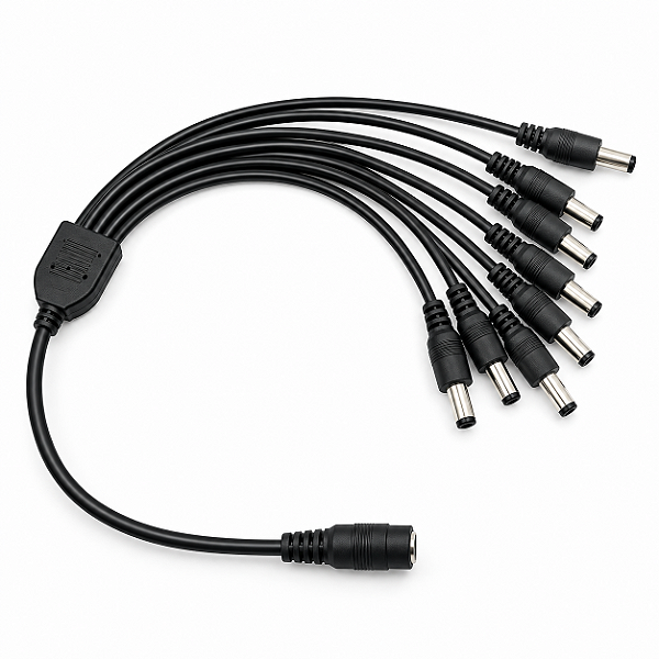 Cabo Conector Adaptador Rabicho P4 1 Fêmea E 8 Macho