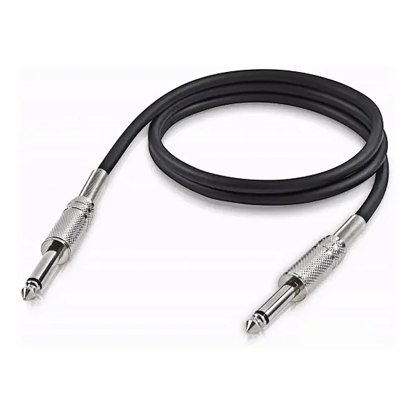 Cabo P10 x P10 3 Metros Áudio Profissional para Guitarra Violão Mesa Amplificador