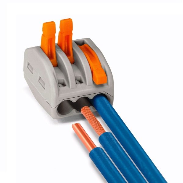 Conector Tipo Wago Borne Emenda 3 Fios