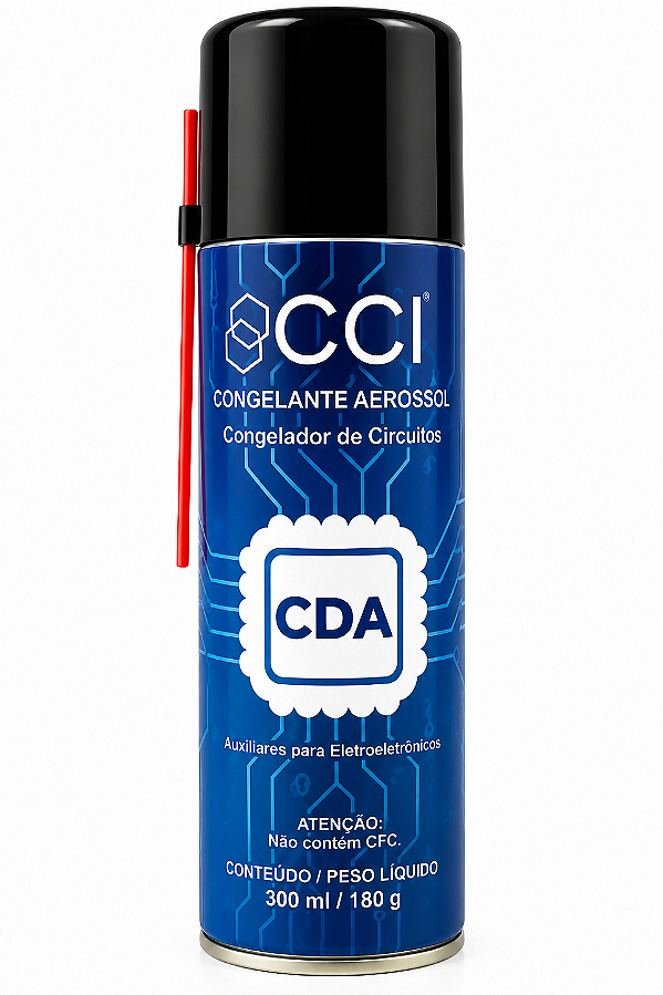 Congelante de Circuitos em Aerosol CDA 300ml 180g para Eletrônica