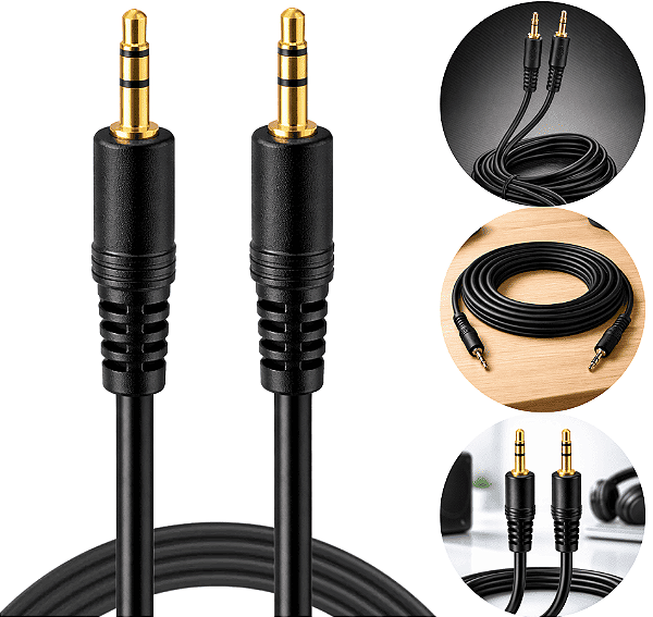 Cabo De Audio Stereo P2 X P2 Conector 3.5mm 3 Metros