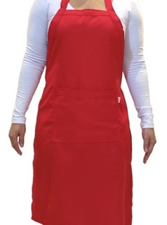 Avental tecido 100% algodão c/ 1 bolso várias cores p/ restaurante - Personalizado