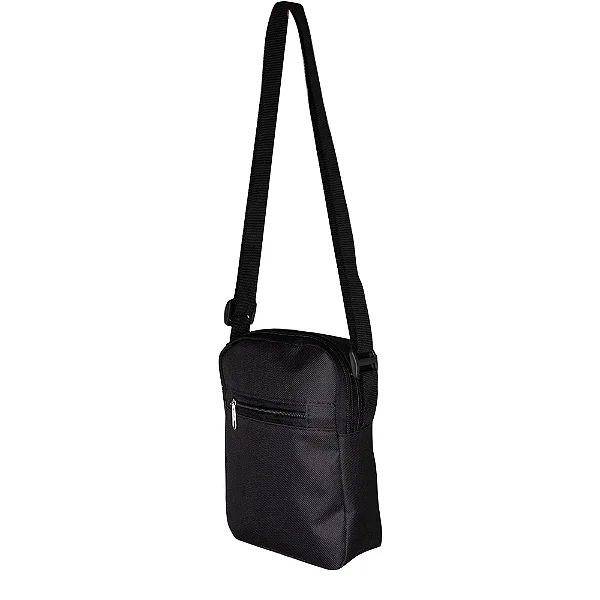 Bolsa de Ombro em Nylon com Dois Compartimentos – Alça Regulável e Bolso Interno Telado