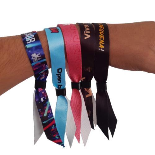 Pulseira Vip de evento personalizada 30cm x 15mm