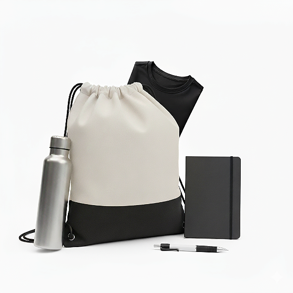 Brinde de Boas-Vindas Executivo MDecorações | Kit Premium 5 Peças Personalizadas