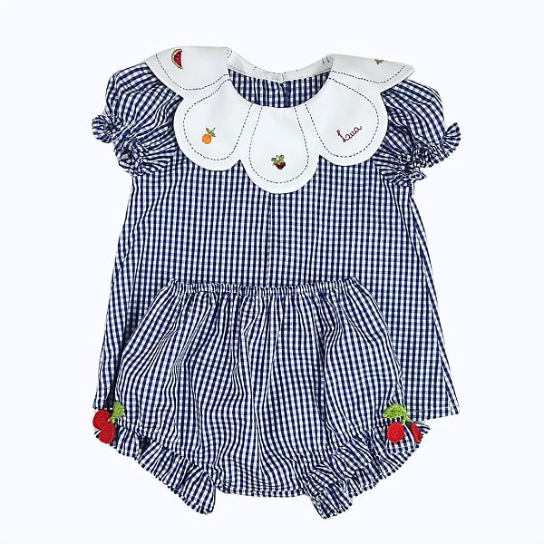 vestido Florinha vichy royal