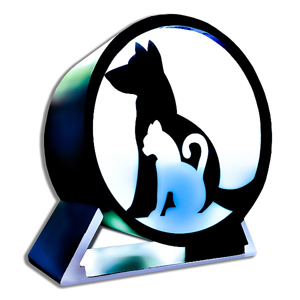 Luminária Pet Cão e Gato