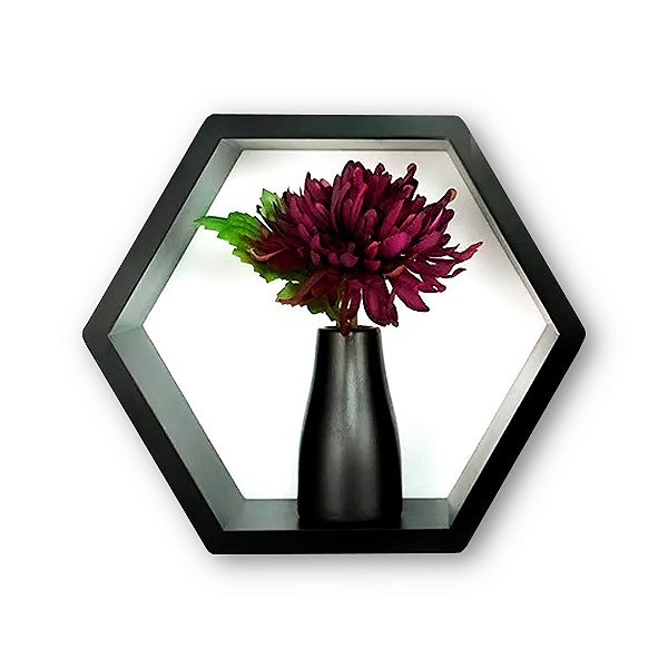 Nicho em MDF Individual Colmeia Hexagonal