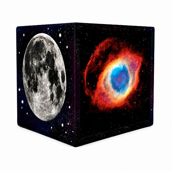 Luminária Abajur LED Galáxia com a Lua e a Terra
