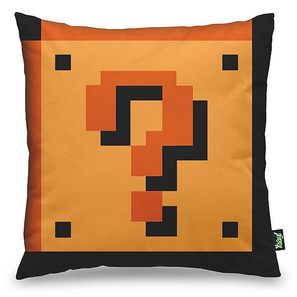 Almofada Bloco Super Mario Retrô