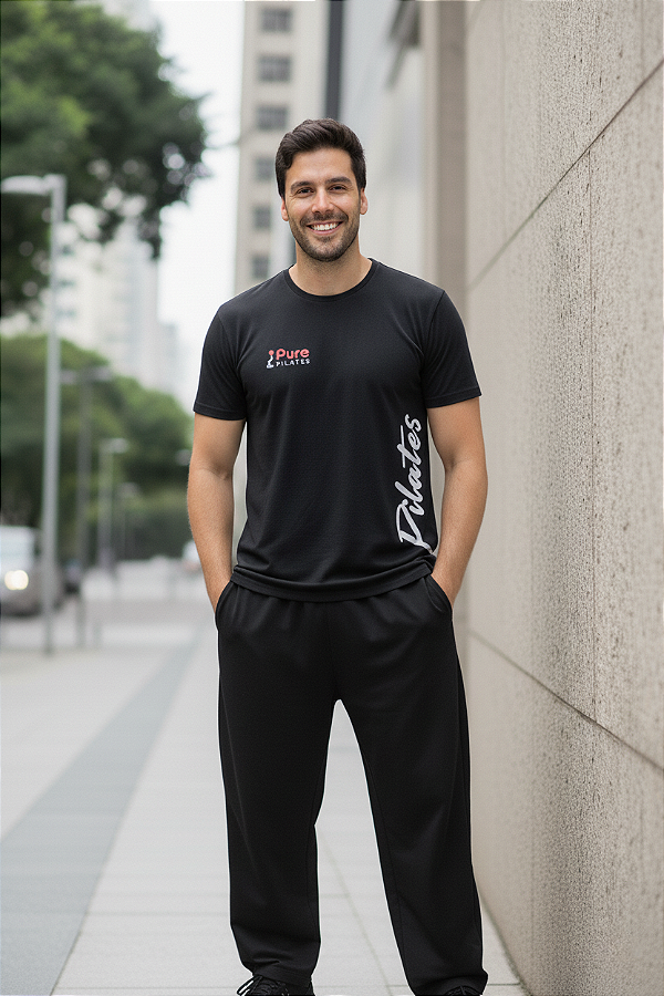 Camiseta Masculina Dry Fit - Pilates Lateral