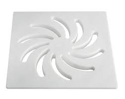 GRELHA CAIXA SIFONADA QUADRADA BRANCA 100MM VORTICE