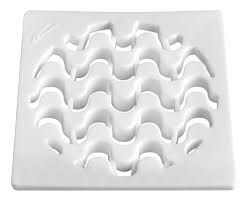 GRELHA CAIXA SIFONADA QUADRADA BRANCA 150MM VORTICE