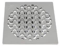 GRELHA CAIXA SIFONADA QUADRADA INOX 100MM VORTICE