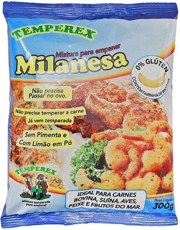 Milanesa Temperada s/ Glúten e c/ Farinha de Banana 300g