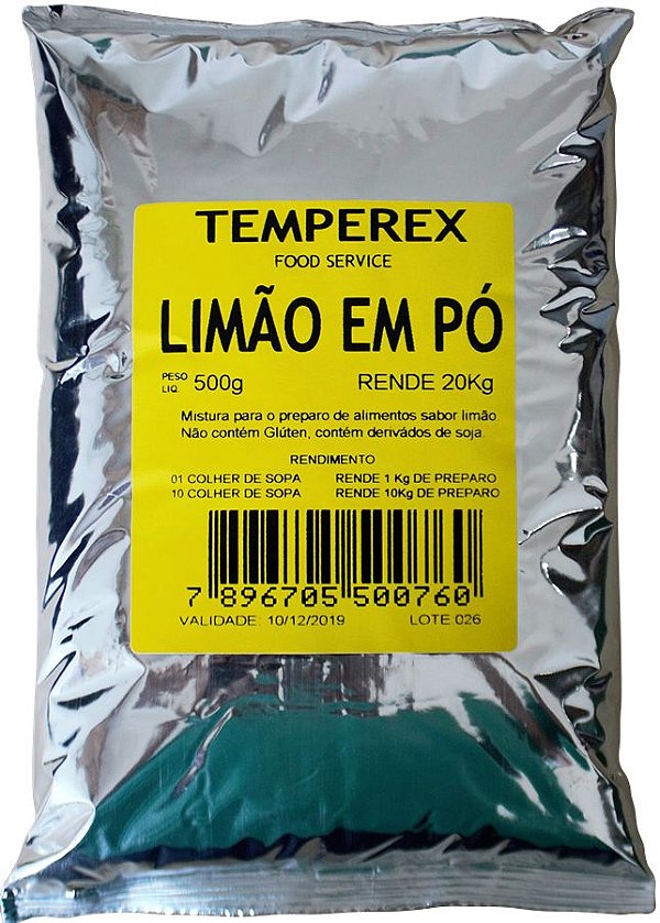 Tempero Limão em Pó 500g