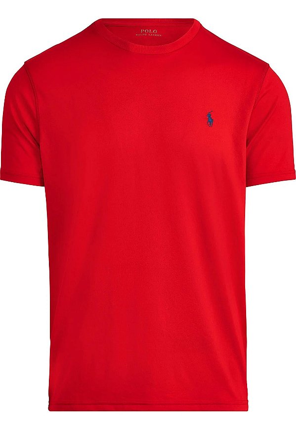 Camiseta Ralph Lauren Basic Custom-Fit Vermelho