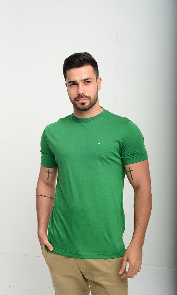 Camiseta Tommy Hilfiger Classic Verde - Gareth | Store Men