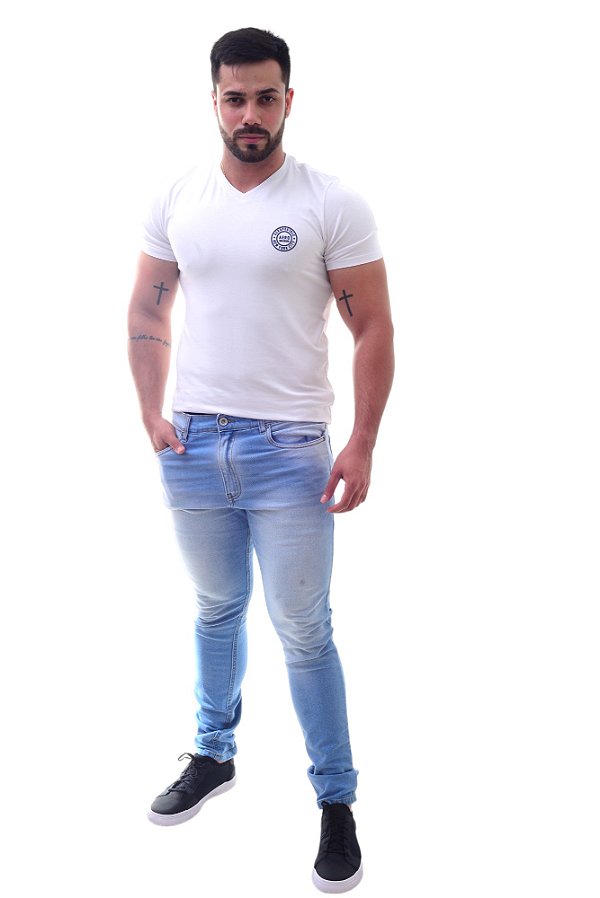 Calça Jeans Masculina Von der volke Russ Médio Denim