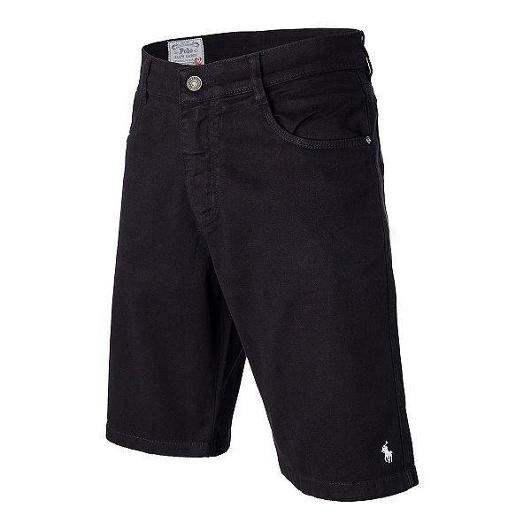 Bermuda Ralph Lauren Jeans Masculina Slim Stretch Stoned Preta