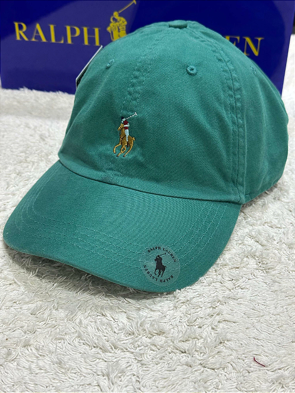 Boné Polo Ralph Lauren Cotton Chino Baseball Coloured Verde esmeralda
