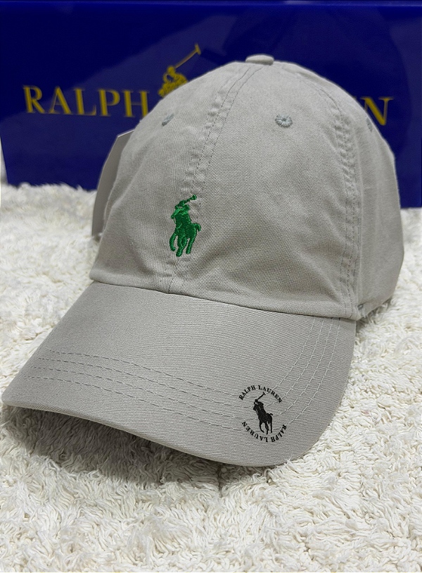 Boné RL Cotton Chino Baseball Cinza claro