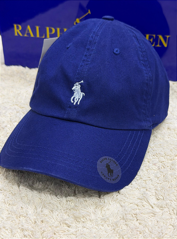 Boné RL Cotton Chino Baseball Azul bic