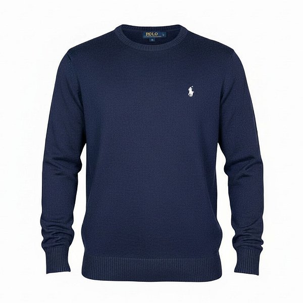 Suéter RL Masculino Crewneck Azul marinho