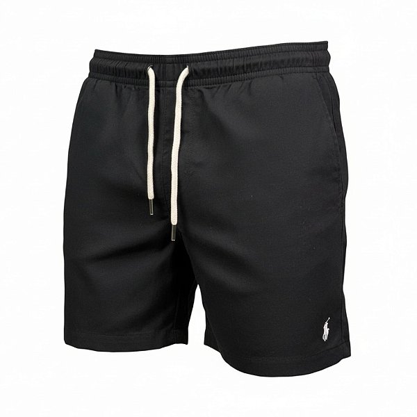 Bermuda RL Masculina Linho Preta