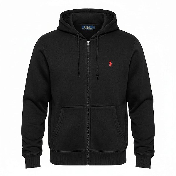 Moletom RL Masculino Ziper Preto