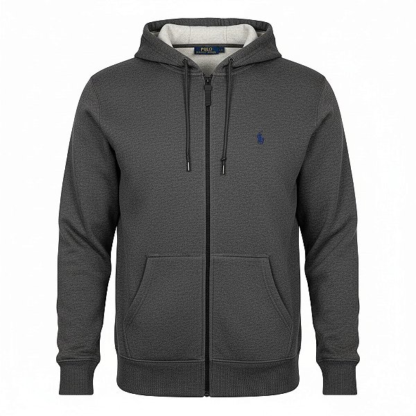 Moletom RL Masculino Ziper Chumbo