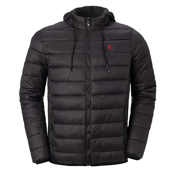 Jaqueta RL Masculina Puffer Preta