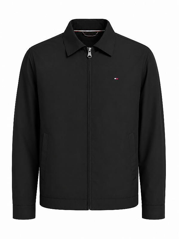 Jaqueta Tommy Hilfiger Masculina Corta Vento Preta