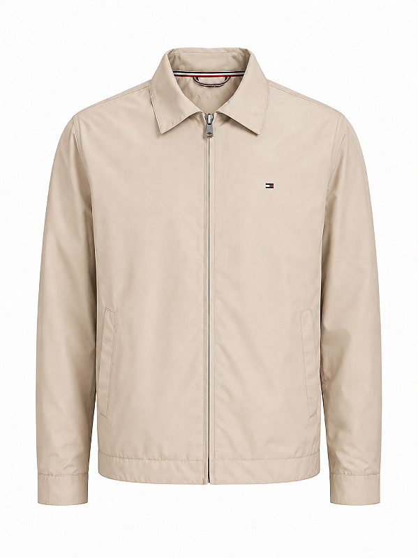 Jaqueta Tommy Hilfiger Masculina Corta Vento Areia