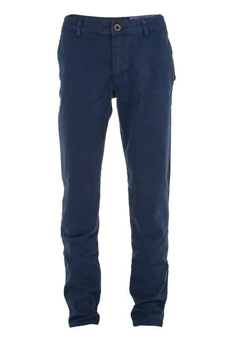 Calça Ralph Lauren Masculina de Sarja Chino Stretch Slim Fit Azul