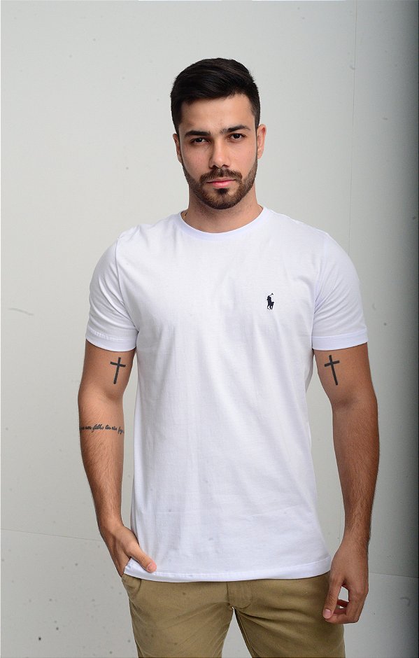 Camiseta Ralph Lauren Basic Custom-Fit Branca