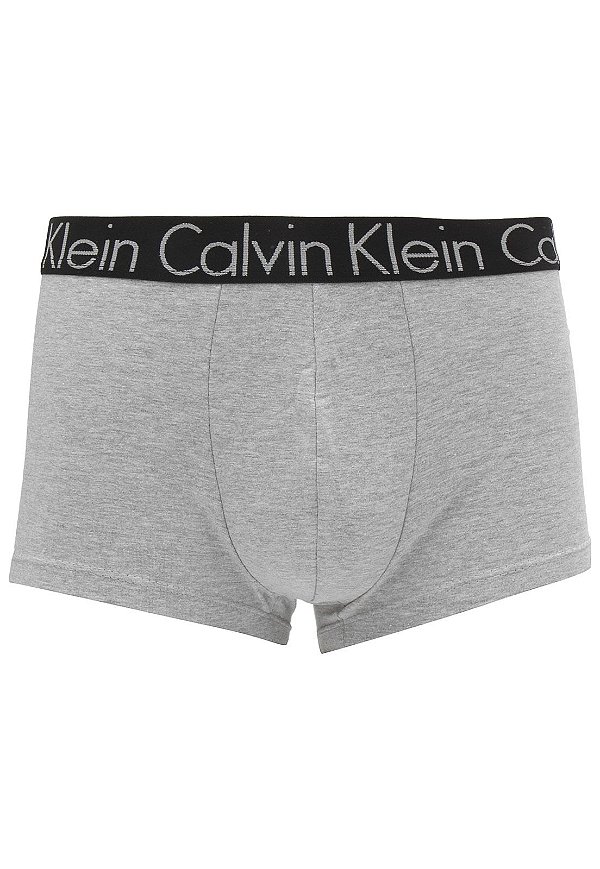 Cueca Calvin Klein Underwear Boxer Logo Cinza