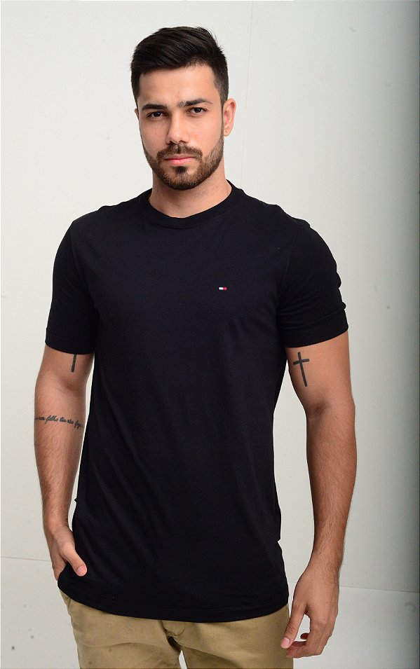 Camiseta Tommy Hilfiger Classic Preta - Gareth