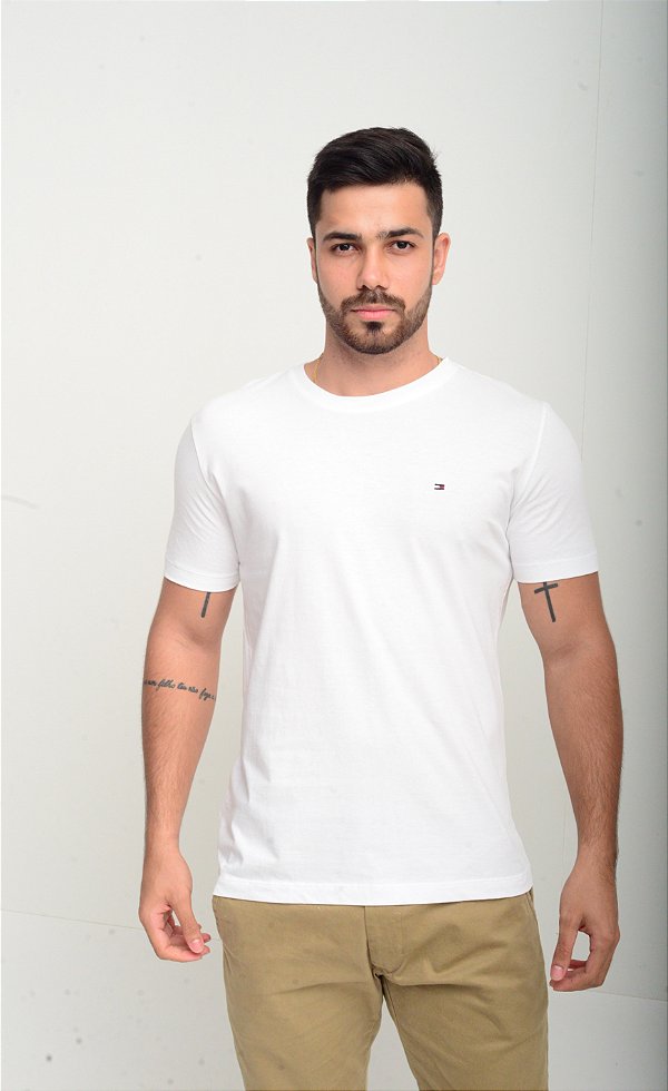 Camiseta Tommy Hilfiger Classic Branca - Gareth | Store Men
