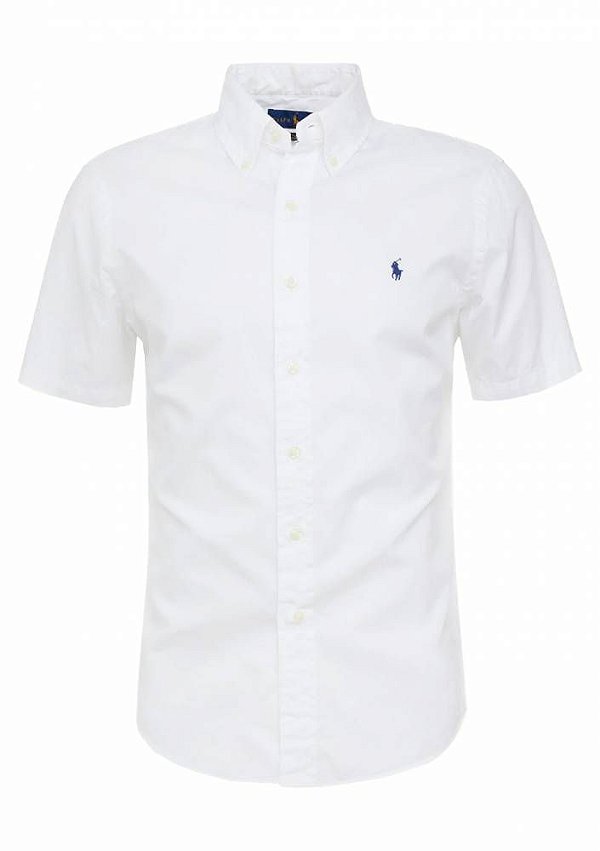 Camisa Ralph Lauren Masculina Manga curta Branca