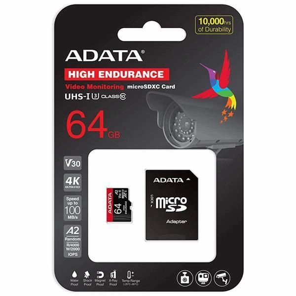 Cartão ADATA Micro SDXC 64GB Highway Endurance V30