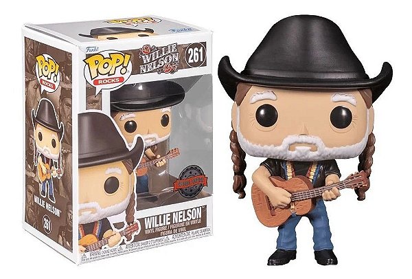 Boneco Funko Pop Rocks Willie Nelson Cowboy Hat 261