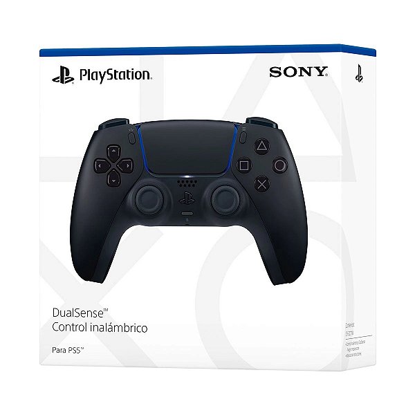 Controle Sony DualSense PS5, Sem Fio, Preto
