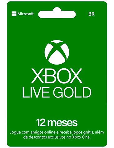 Xbox Live Gold Assinatura de 12 Meses - Enviamos o código