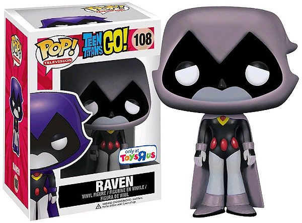 Boneco Funko Pop Teen Titans Go Raven Grey 108