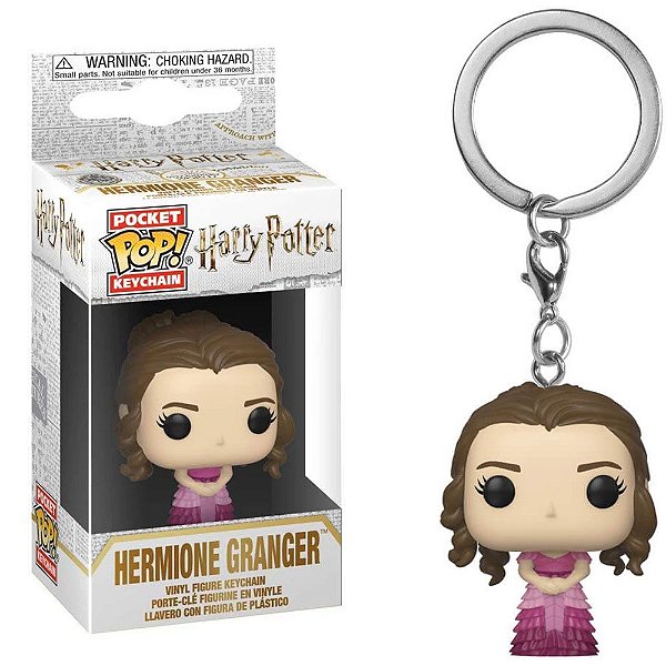 Chaveiro Funko Pocket Pop Keychain Harry Potter Hermione Granger Yule Ball