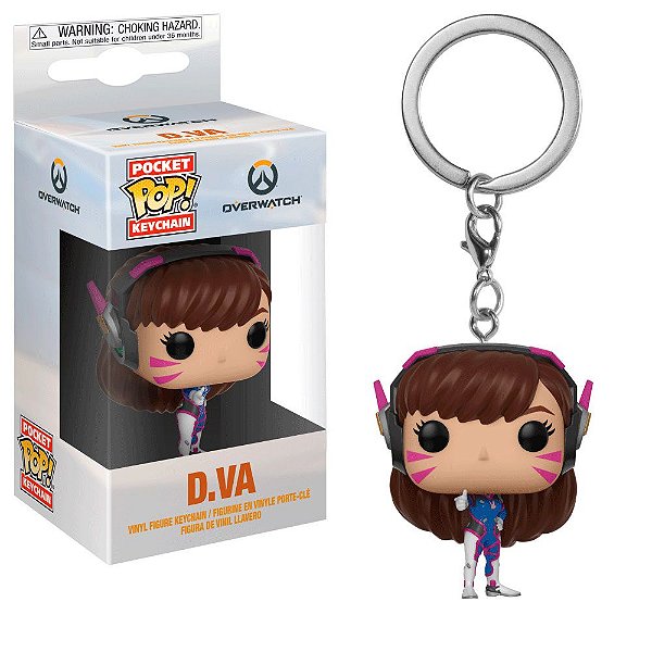 Chaveiro Funko Pocket Pop Keychain Overwatch D.VA