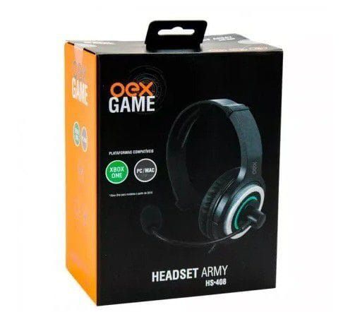 Fone de Ouvido Oex Headset Army Hs 408 - Xbox One